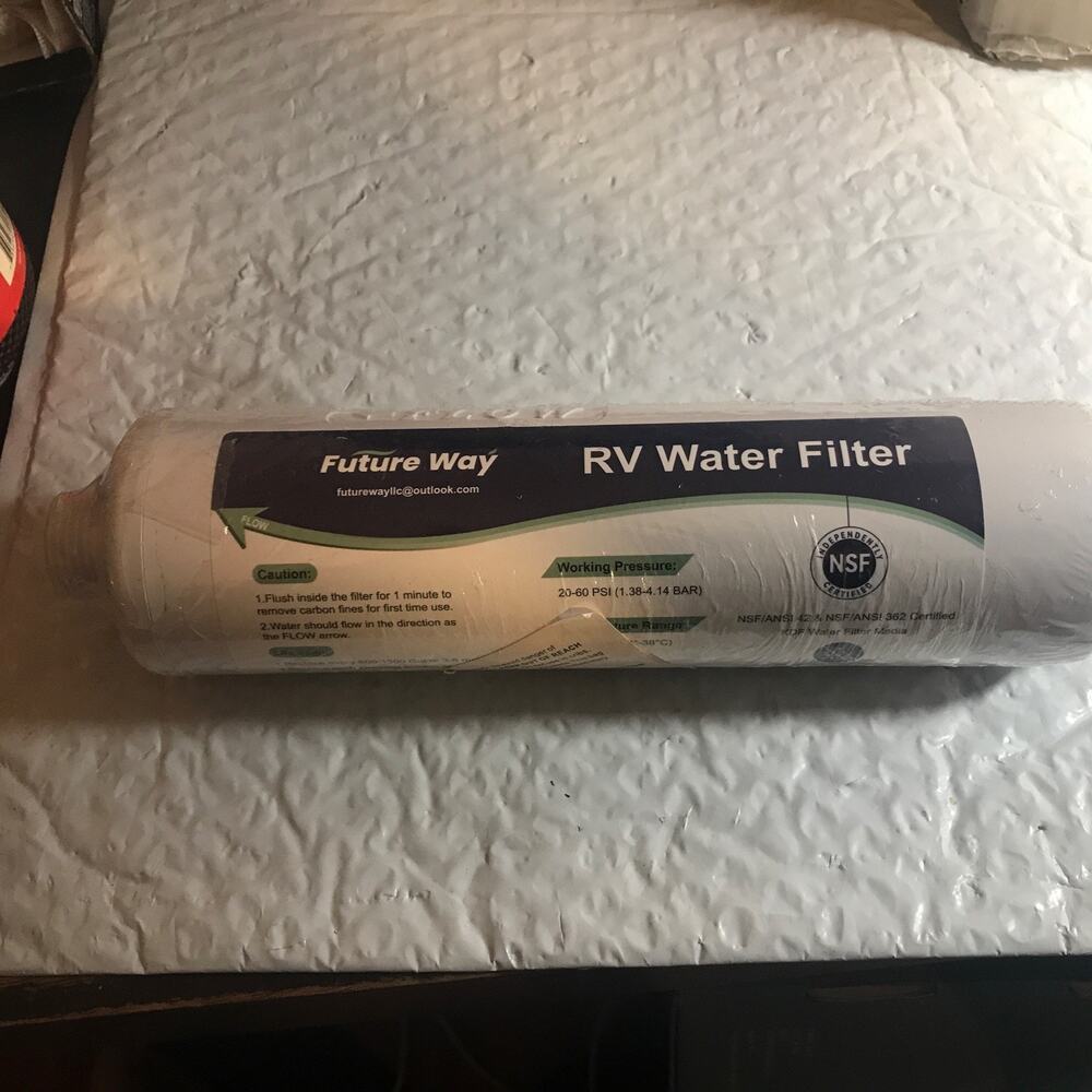 Future Way RV Water Filter, Reduces Odors, Bad Taste, Sentiments, Without Hose